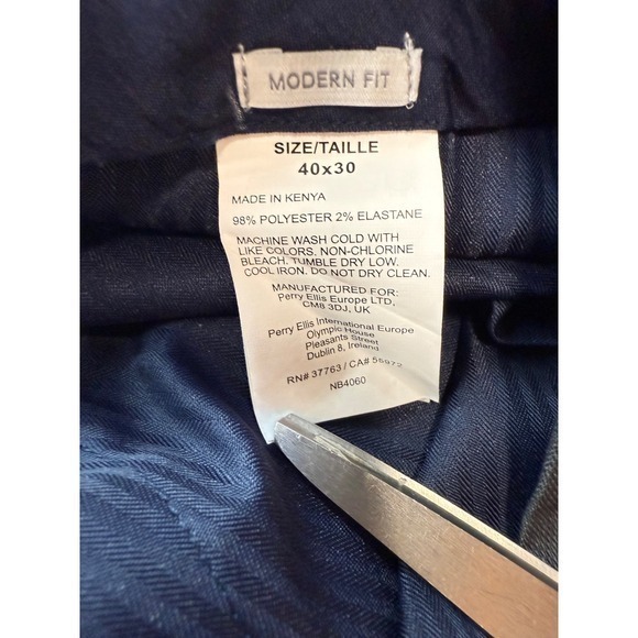 Perry Ellis Portfolio Men's Dress Pants 40X30 Old Money Career Corpcore Formal‎ - Picture 10 of 13